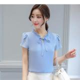 áo công sở tay búp sen cổ nhún nhiều màu