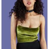 [HCM] Áo croptop hai dây nhung sexy