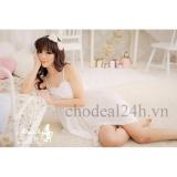 [HCM]Áo đầm ngủ quyến rũ Angel CDAN03 (Trắng)
