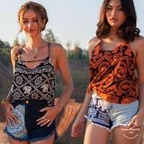 [HCM]Áo hai dây hàng Thái Harem Pants Traditional Sleeveless Elephant Red (màu đỏ)