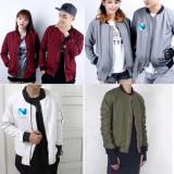 [HCM]Áo khoác bomber cho nam nữ B020 (Xám)