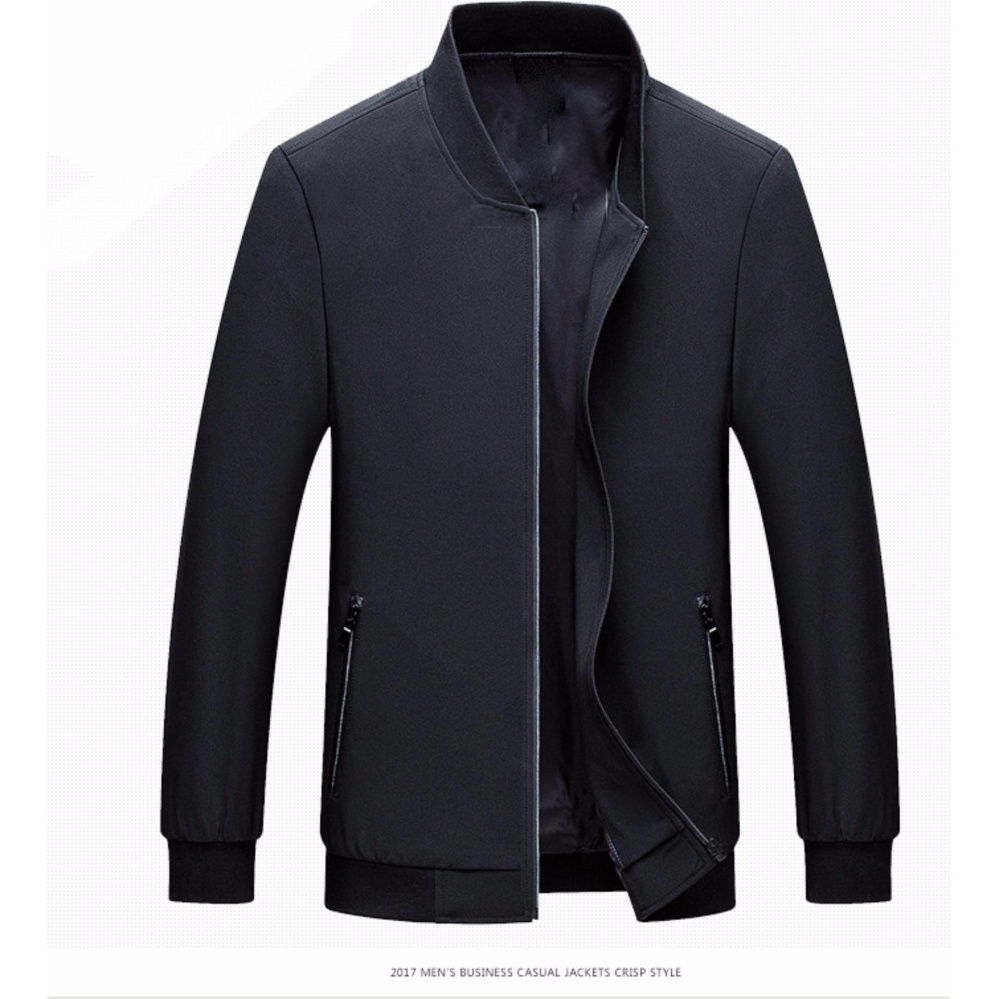 ÁO KHOÁC BOMBER JACKET NAM MGK(ĐEN)