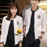 [HCM]Áo Khoác Bomber Nam Nữ Cao Cấp Trắng - DA1