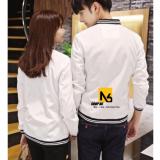 [HCM]Áo Khoác Bomber Nam Nữ Cao Cấp Trắng - DA1