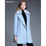 Áo khoác dạ cổ lông nữ KN91