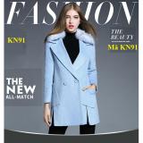 Áo khoác dạ cổ lông nữ KN91