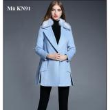 Áo khoác dạ cổ lông nữ KN91