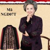 Áo khoác dạ lót nhung mềm cho người trung niên, người lớn tuổi NGD07T