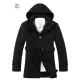 Áo khoác dạ nam lót lông dày 0230