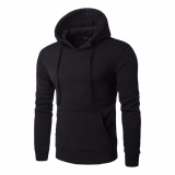 Áo khoác hoodie nam trơn[màu đen]