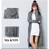Áo khoác len cardigan nữ có mũ KN99