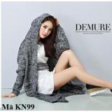 Áo khoác len cardigan nữ có mũ KN99