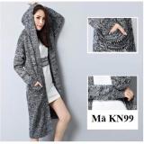 Áo khoác len cardigan nữ có mũ KN99
