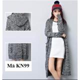 Áo khoác len cardigan nữ có mũ KN99