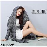 Áo khoác len cardigan nữ có mũ KN99