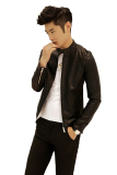 Áo khoác nam cổ trụ NhanhMua GS185 (Đen)