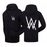 Áo khoác nỉ có mũ Alan Walker tặng nón Alan Walker (Đen)