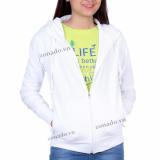 Áo khoác Nữ da cá thu đông vnxk (TRẮNG) LDC01