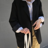 [HCM]Áo khoác vest Vintage màu đen