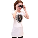Áo kiểu form dài in hỉnh cô gái beyeu1688 - by6056
