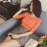 Áo len thu đông nữ dài tay cổ tim (CAM)