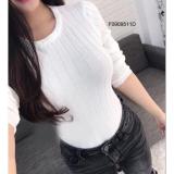 Áo len thu đông nữ dài tay cổ tròn