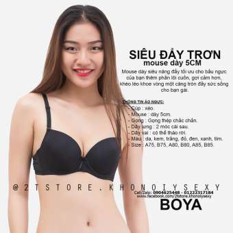 Áo Nâng Ngực Boya 029HTW  có gọng mút dày 5cm nâng ngực siêu đẩy trơn xuất khẩu - Kho đồ lót nội y siêu sỉ