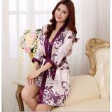 Áo ngủ cặp phi bòng cao cấp (Tím)