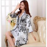 [HCM]Áo ngủ cặp phi bòng cao cấp (Trắng đen)