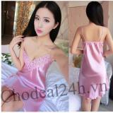 Áo ngủ phi bóng ren ngực cdanp02
