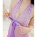 Áo ngủ yếm ren thắt nơ Chodeal24h (hồng)