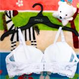 Áo ngực ren mút vừa màu trắng size 34