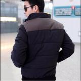[HCM]Áo phao nam phối da (Đen)