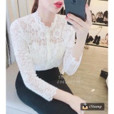 Aó ren công sở tay lỡ thời trang