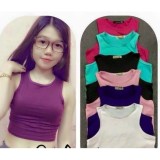 [HCM]Áo thun croptop sát nách nữ vải mịn