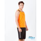 Áo Sát nách thể thao nam Donex Proning (chơi thể thao, dã ngoại...)- Cam phối đen