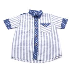 Áo sơ mi bé trai 1-12 tuổi SMBT002 (Sọc trắng xám)