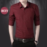 Áo sơ mi nam chấm bi thanh lịch sang trọng 102