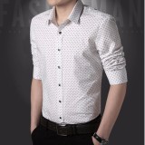 Áo sơ mi nam chấm bi thanh lịch sang trọng 102
