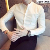 Áo Sơ Mi Nam Cổ Trụ - Sm lụa không nhăn.