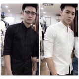 Áo Sơ Mi Nam Cổ TRụ Body - ( sm lụa thấm mồ hôi tốt)