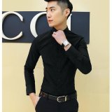 [HCM]Áo sơ mi nam Navi body vải lụa siêu co dãn