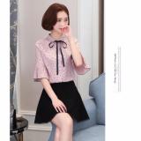 Áo sơ mi nữ chấm bi tay loe cao cấp SM317