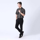 Áo Sơ Mi Tay Ngắn Nam Prazenta ASMNP1029 (kẻ sọc)