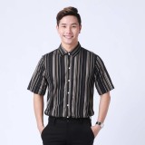 Áo Sơ Mi Tay Ngắn Nam Prazenta ASMNP1029 (kẻ sọc)