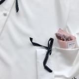 Áo sơ mi thắt nơ BERI