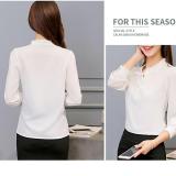 Áo Sơ Mi Thắt Nơ Kiểu Hàn YAME SMH289NT6W
