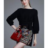 Áo tay lỡ peplum nhún eo