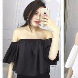 Aó tay rớt nhúng thun tay đen