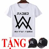 Áo thun Alan Walker tăng nón kết Alan Walker ( Trắng )